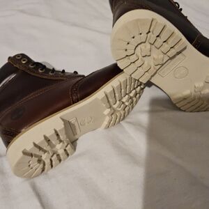 Timberland Men's Dark Brown Leather Boots